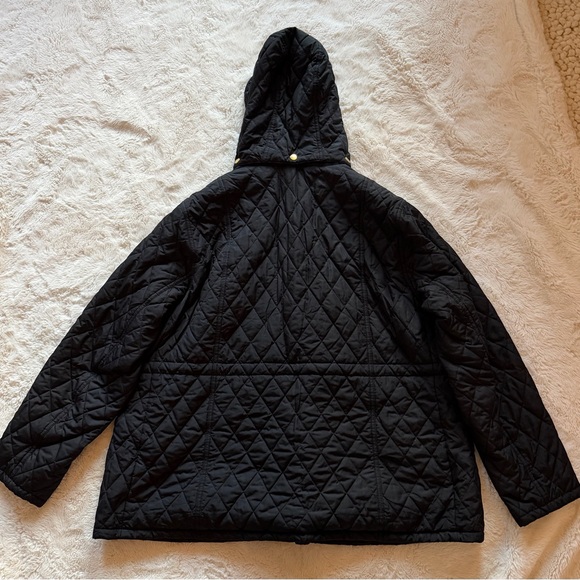 Barbour Millfire Tartan Collection Quilted Hooded Jacket - Picture 7 of 10